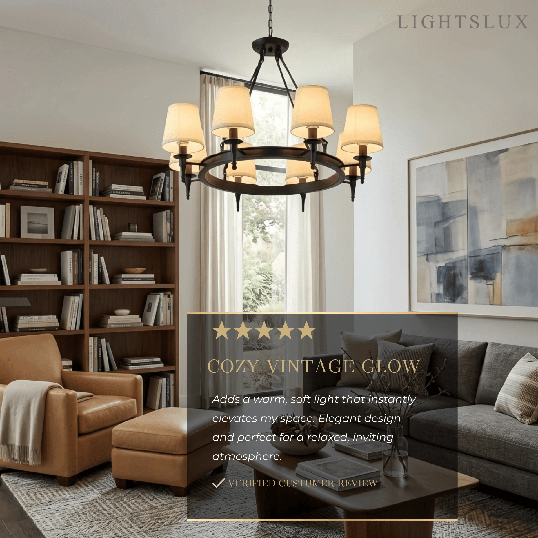 Nebula Vintage Black Chandelier
