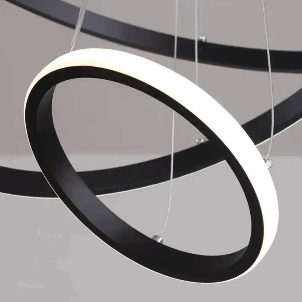 Velora Modern Metal Ring Pendant Light –  Fixture for Living