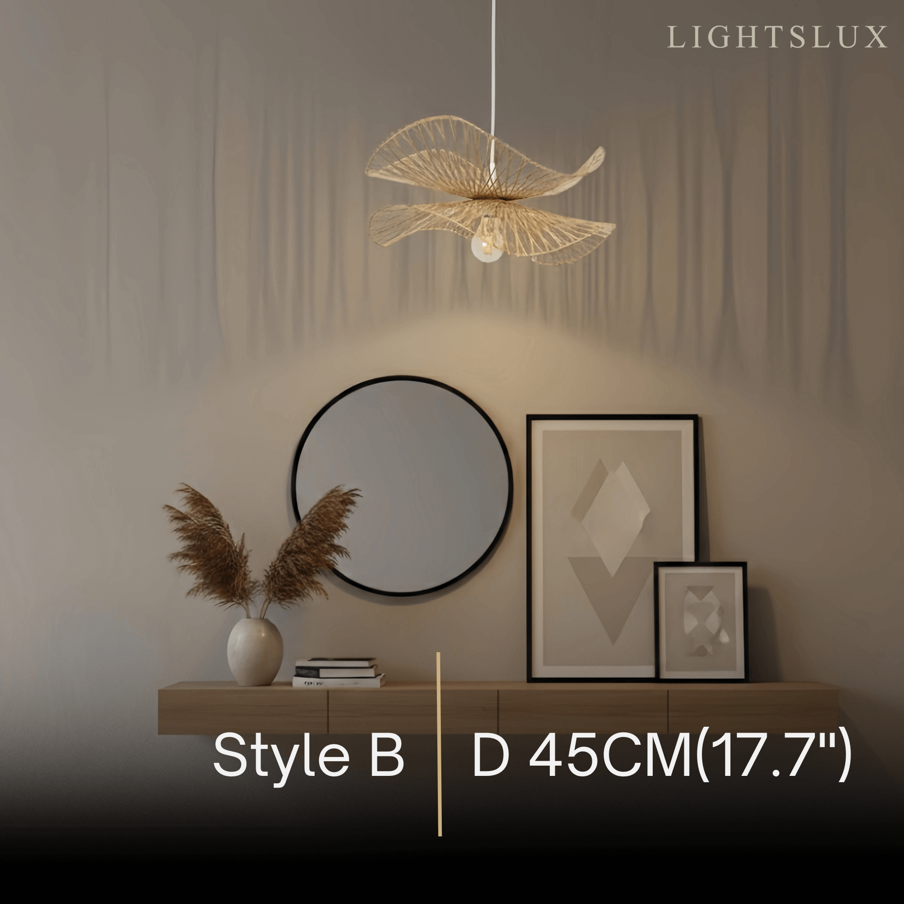 Bamburo Natural Rattan Pendant Light