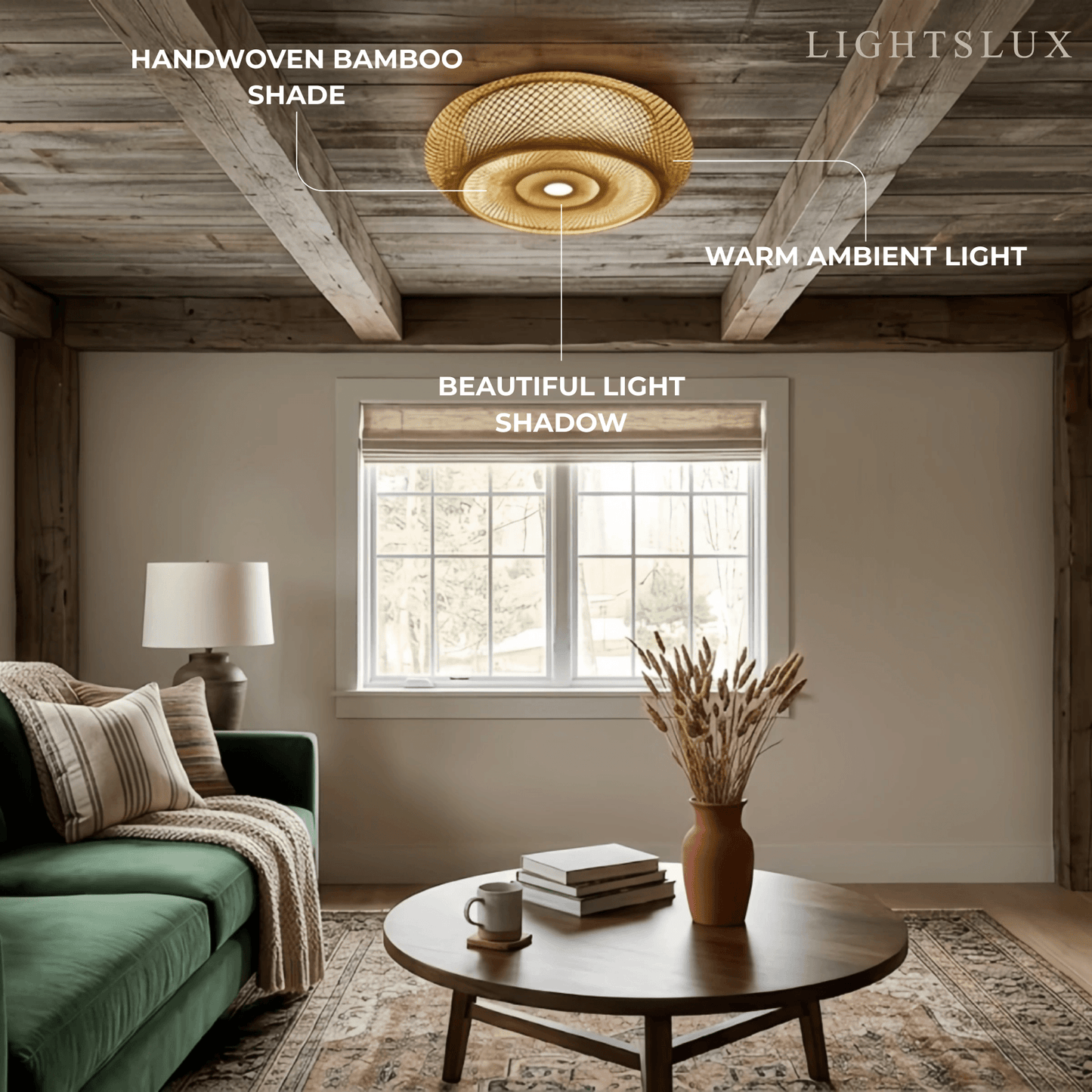 Bamboo Ceiling Light 