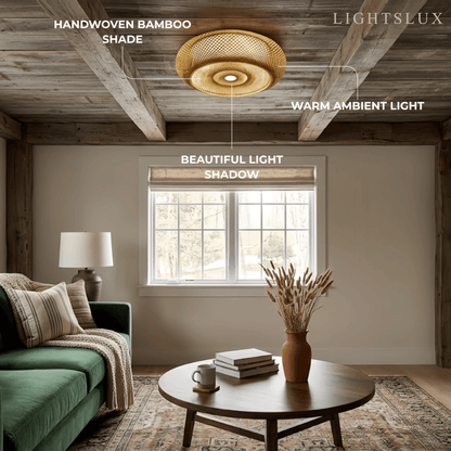 Bamboo Ceiling Light 