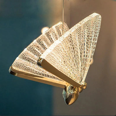 Art Deco Butterfly Pendant Light 