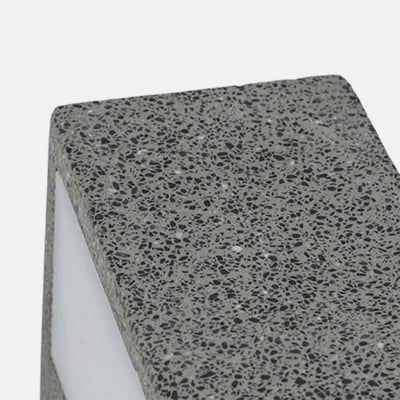 Modern LED Wall Light - Black/White Cement Rectangular