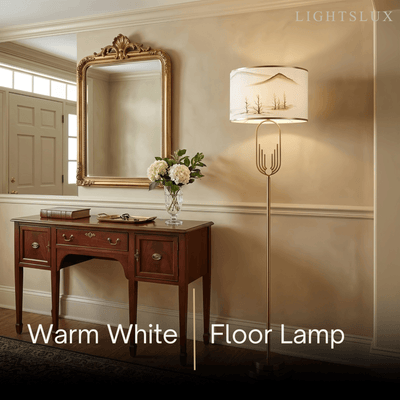 Table Lamp - Metal Frame with Fabric 