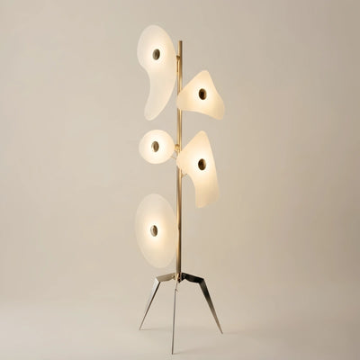 Stellar Modern Floor Lamp - Metal/ABS in White/Multicolor for Living Room