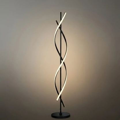 Arcato Modern Black & White Floor Lamp