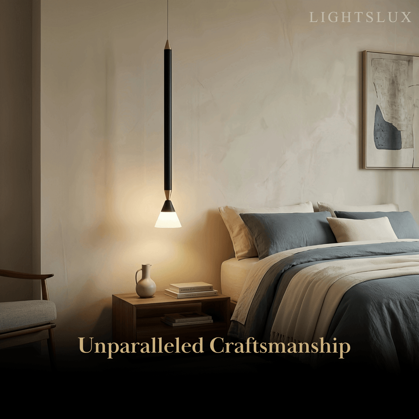 Modern Metal Pendant Light - Linear