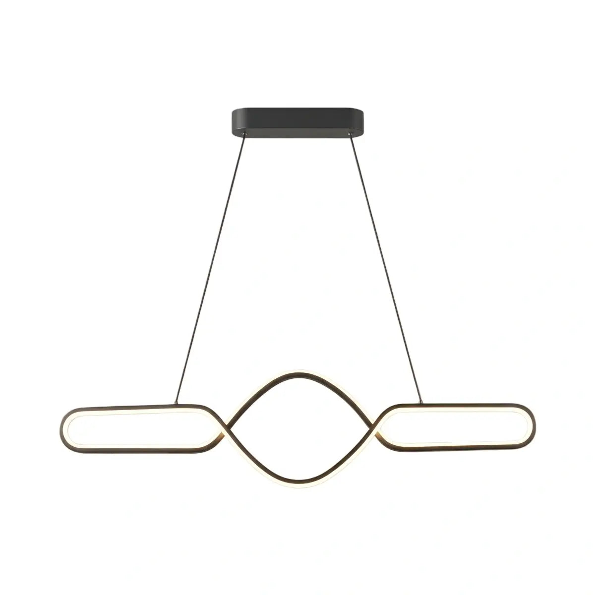 Pendant_Light_Black_Metal_Silica_Gel_Cross_Linear