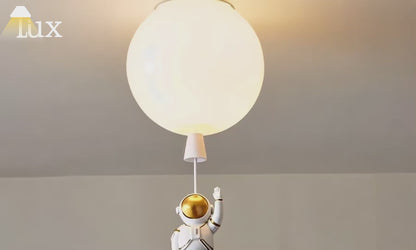 Vivara Designer Acrylic Ceiling Light - Astronaut Balloon for Children's Room