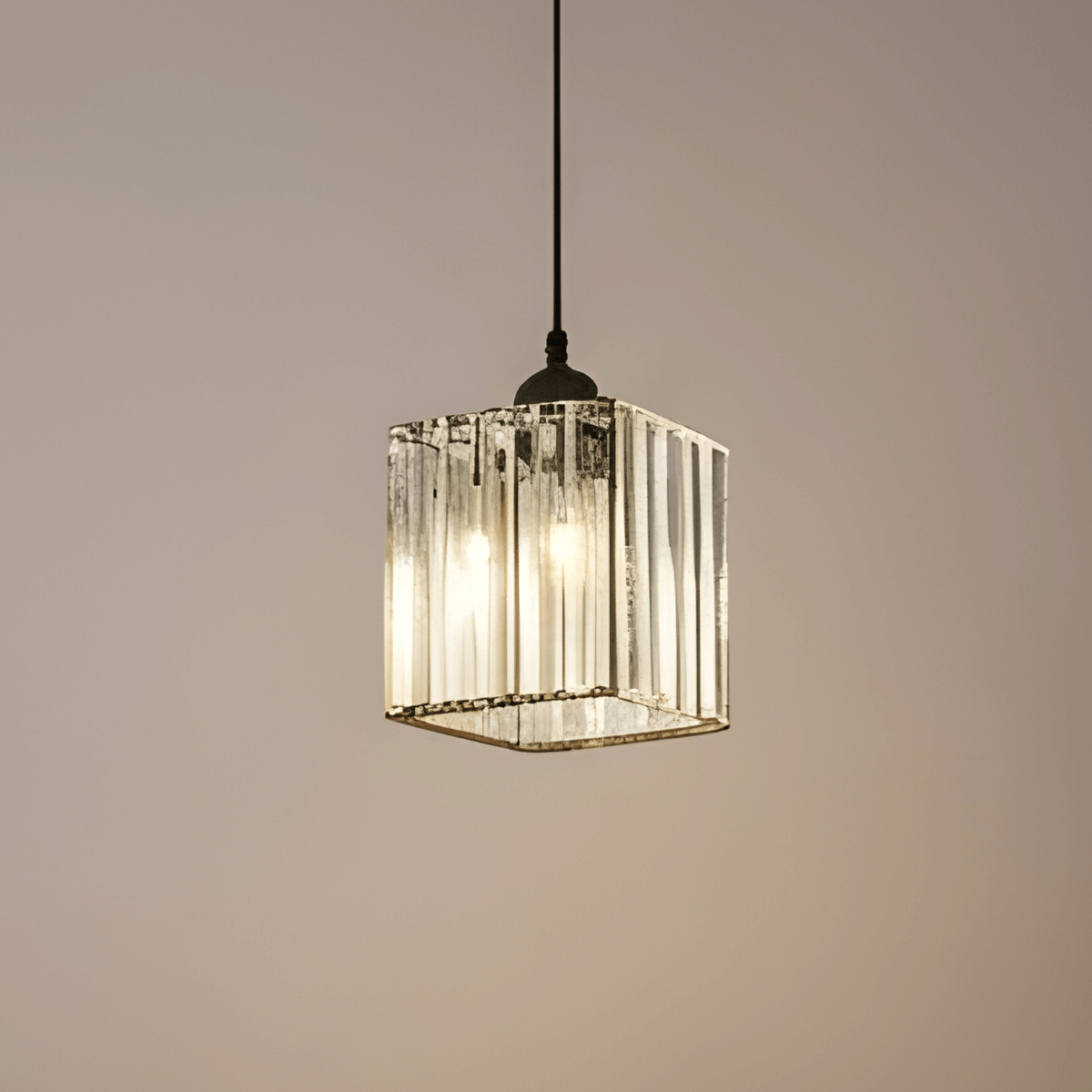 Vetro Nordic LED Pendant Light-Metal/Glass Black/Gold for Dining Room/Living Room